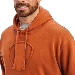 Sweat à capuche gaufré pour homme de qualité supérieure, confortable, 100 % coton, à manches longues, basique - Product Image 4