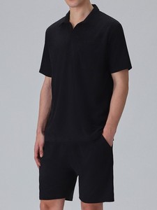 Conjunto deportivo de verano personalizado para hombre, informal, transpirable, camiseta de manga corta y pantalones cortos de algodón, conjunto de dos piezas. - Product Image 4