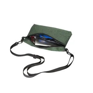 Borsa Promozionale Personalizzabile in Tessuto Melange 600D, Borsa a Tracolla Personalizzabile per Gadget - Product Image 3
