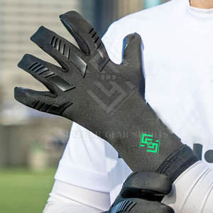 Gants de gardien de but haut de gamme, adhérence accrue, paume en latex, structure ventilée, fermeture à boucle et crochet antidérapante, protection des doigts - Product Image 4