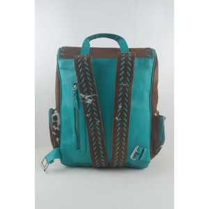 Sac à dos en cuir de vache avec poils - Product Image 4