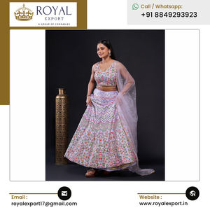 Odern esesign uuxury ththnic nndian & akiakistani lolothing tytylish eaveavatin ililk ehehenga Holi con Thread ork - Product Image 3