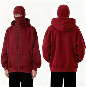 Sudadera con Capucha de Esquí Térmica y Cortavientos de Lujo al por Mayor de Alta Calidad con Cremallera, Logotipo Personalizado, Bolsillo Frontal Grande, de Poliéster Blanco - Product Image 4