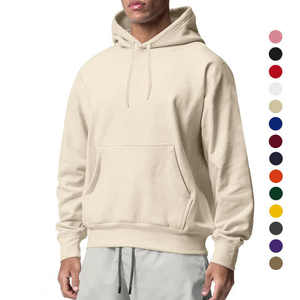 Sweat-shirts et sweats à capuche unisexes en polaire polyester avec logo personnalisé, marque privée, OEM, taille plus, pour hommes, sweat-shirt uni vierge - Product Image 4