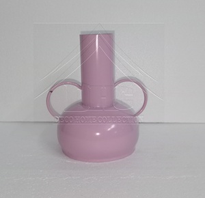 Jarrón de Metal Rosa de Lujo al por Mayor |   Florero Pequeño de Color Rosa Suave para Decoración de Bodas, Hoteles y Oficinas - Product Image 3