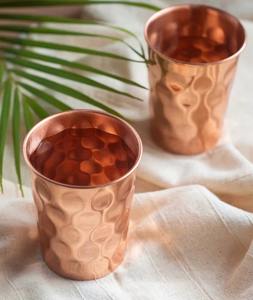 Metal Hammered Designed <b>Copper</b> <b>Wine</b> <b>Glass</b> with Shiny Polished for Party Ware for Handmade Use for Party Use faizacraft - Product Image 3