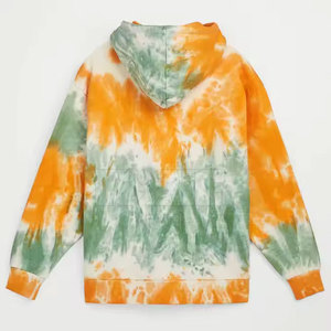 Diseño personalizado Tie Dye Hoodie Último diseño Tie Dye Hoodie Algodón Poliéster Hecho Tie Dye Hoodie - Product Image 2