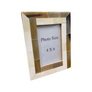 Cadre photo en corne fait à la main incrustation d'os décors de bureau et de maison pièce parfaite cadeaux de pendaison de crémaillère - Product Image 5