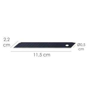 Lama per Taglierina 18 mm. (Confezione da 10 pezzi) Acciaio SK5 Anodizzato - Product Image 2