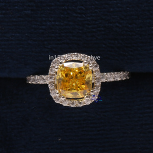 Anillo de oro blanco de 14 quilates con diseño personalizado único adornado con diamantes cultivados en laboratorio VVS Clarity - Product Image 4