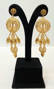 Collection Africaine Exclusive Femmes 24KT Plaqué Or Rubis Trendy Nouveau Design pour Mariage Anniversaire Fêtes Cadeaux Or Jaune - Product Image 3