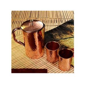 Pichet en cuivre imprimé et nouveau Offre Spéciale pichet à eau froide pichet en cuivre avec poignée en cuivre et pichet à usage familial domestique - Product Image 4