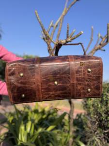 Sacs de voyage en cuir Crunch, design unique, multi-usages, sac artisanal unisexe, sac de voyage de grande taille, sac de sport multi-usages à la mode - Product Image 4