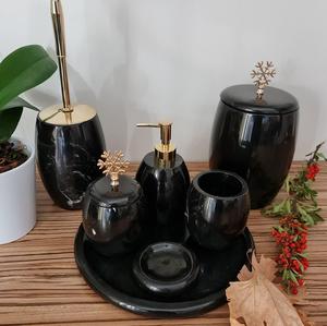 High Quality 100% Natural <b>Marble</b> <b>Bathroom</b> Set Set Of 7-Pcs <b>Bathroom</b> <b>Accessory</b> Set Items and <b>Bathroom</b> Daily and Custom Size - Product Image 3