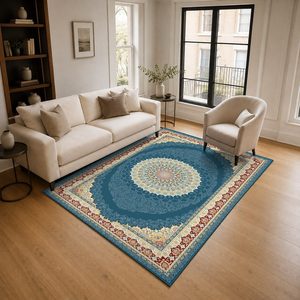 Alfombra Chenille LXDP-1018 de RUGS DEPOT, Multicolor, Neutral, Tradicional, Oriental, Impresa Digitalmente, Lavable a Máquina, Antideslizante, Venta al Por Mayor - Product Image 2