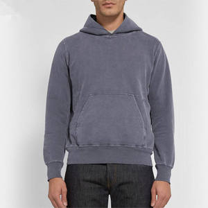 Sudaderas con capucha desgastadas lavadas con ácido de gran tamaño personalizadas de buena tela, sudaderas con capucha Vintage de gran tamaño rasgadas para hombres, venta al por mayor, peso pesado - Product Image 5