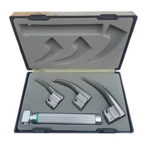 Ensemble de laryngoscope Macintosh à fibre optique de qualité supérieure 3 lames en acier inoxydable allemand personnalisation acceptée - Product Image 4