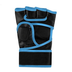 Guantes de MMA de Cuero para Entrenamiento de Boxeo y Sparring con Palma Antideslizante, Cierre de Gancho y Bucle, Costuras Resistentes y Opciones Personalizables - Product Image 4
