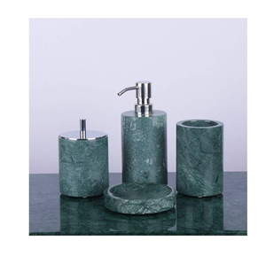 Ensemble de salle de bain en marbre blanc Ensemble d'accessoires de salle de bain Ensemble de lavage trois pièces de style incroyable Vente personnalisée - Product Image 2