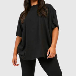 Último diseño transpirable calidad personalizada mujeres 100% algodón Vintage piedra lavada de gran tamaño Boxy gráfico tamaño camiseta para niñas - Product Image 4