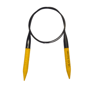 Aiguilles à tricoter circulaires en bois de qualité supérieure avec des jonctions lisses et un câble flexible Léger, durable, parfait pour les projets de tricot - Product Image 3