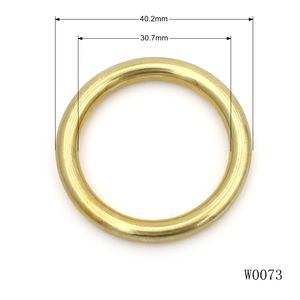 Anneaux en <span class=keywords><strong>O</strong></span> en laiton massif de 40 mm, anneaux circulaires en cuivre robustes et solides - Product Image 1
