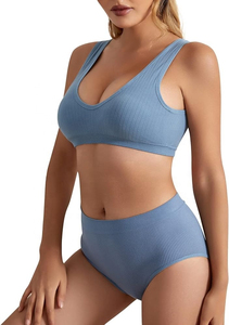 2025 vente chaude respirant haut pour femme vêtements de Fitness entraînement Push up soutien-gorge dos croisé sans couture soutien-gorge pour les filles - Product Image 5