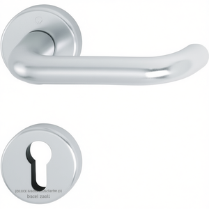 Ensemble de cheminée Rosettengarnitur Paris 138L/42KV/42KVS en aluminium F1 en forme de U avec raccords PZ DIN, par HOPPE, droit/gauche D/D - Product Image 3