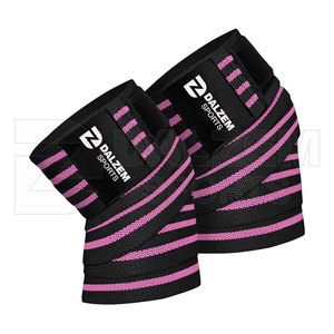 Profesional ajustable elástico algodón poliéster resistente rodilleras entrenamiento Fitness levantamiento de pesas Unisex tamaño personalizable - Product Image 1