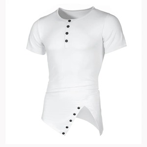 Haute qualité grande taille vêtements t-shirt pour hommes impression personnalisée col rond blanc à manches courtes 100% coton plaine hommes t-shirt - Product Image 4