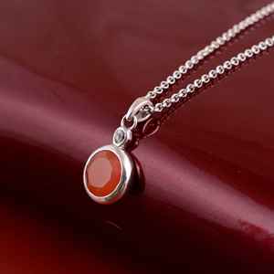 Bel ensemble de bijoux en pierres précieuses cornaline collier fin fait à la main ensemble en argent sterling 925 bijoux fins faits à la main - Product Image 2