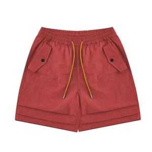 New Arrivals <b>Men's</b> Casual 320g Cargo <b>Shorts</b> Mid Loose Quarter Pants Wrinkle Effect <b>Leopard</b> Fashion Canvas - Product Image 2