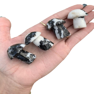 Haute qualité cristal champignon zèbre agate Gua Sha corps naturel grattage outil de Massage visage pierre précieuse champignon en gros - Product Image 2