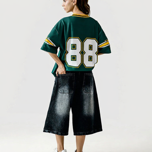 Oversized Custom <b>Mesh</b> American Football Jerseys Sublimation Number Print Football Style Wholesale OEM Private Label Manufacturer - Product Image 3