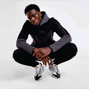 OEM Diseño 65% Algodón 35% Poliéster Negro Hombres Tech Fleece Chándal Cremallera completa Sudadera con capucha Joggers Pantalones de chándal Chándal - Product Image 2