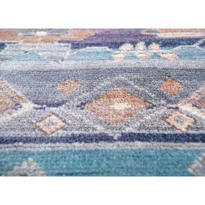 Alfombra de Lana Anudada a Mano Azul Viscaya AKWL-1062, Patrón Geométrico Rectangular, Alfombra para Pasillo, Sala de Estar, 9x12, para Decoración del Hogar - Product Image 3