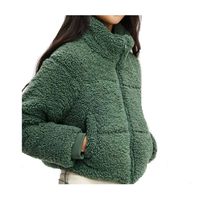Blouson Bomber Femme en Polaire Sherpa Tissé Couleur Personnalisée, Respirant et Chaud pour l'Automne et l'Hiver, Style Décontracté Oversize en Fausse Fourrure – Meilleure Vente 2025