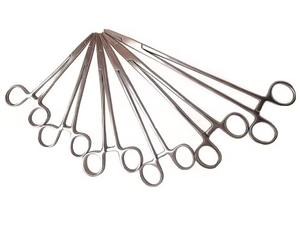 Forceps chirurgical hémostatique en acier inoxydable de haute précision, outil pince, pointes droites, porte-aiguille, instrument médical - Product Image 2