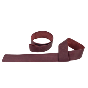 Sangles de levage en cuir de vachette de qualité supérieure, personnalisables, poids de poignet robustes, antidérapantes, respirantes, confortables, durables et légères - Product Image 6