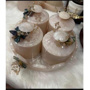 Plateau de service moderne en résine époxy très demandé pour table basse, décoration intérieure et rangement, disponible à un prix raisonnable - Product Image 4