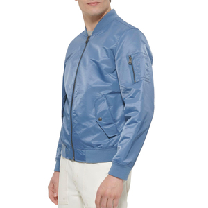 Chaquetas de Satén para Hombre Hechas a Medida de Alta Calidad al por Mayor para Invierno, Chaquetas Bomber de Satén para Hombre de Moda Urbana a Precio de Mayoreo - Product Image 4