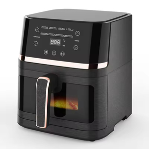Freidora de aire con ventana de visualización Horno de freidora de aire personalizado con pantalla táctil digital inteligente Cesta antiadherente y apta para lavavajillas - Product Image 5