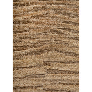 พรมขนสัตว์ถักมือสีเบจและสีน้ำตาลลายเอนโทรปี รุ่น AKWL-1485 ขนาดใหญ่ สำหรับตกแต่งห้องนั่งเล่น ลายเรขาคณิต รูปทรงสี่เหลี่ยมผืนผ้า เหมาะสำหรับห้องโถง - Product Image 3