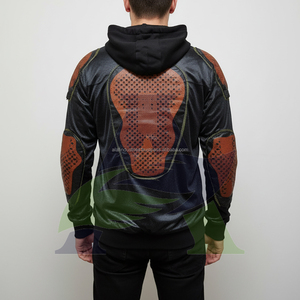 Sweat-shirts de protection pour moto avec protections homologuées CE de niveau 2, en coton épais, pour les motards - Product Image 3