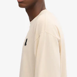 เสื้อยืดผู้ชายผ้าฝ้ายแท้ 100% สีพื้น แขนยาว น้ำหนัก 220 กรัม สไตล์วินเทจลำลอง ไซส์ใหญ่ ระบายอากาศ แห้งเร็ว ไม่มีลาย - Product Image 2