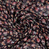 Tissu imprimé en georgette de qualité supérieure, imprimé numériquement, pour robes, fabricant de textiles sur mesure, OEM, ODM, fournisseur de marques privées