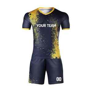 Uniforme de Fútbol Personalizado de Poliéster, Equipación de Fútbol, Uniforme de Equipo, Ropa Deportiva Ligera y Transpirable de Alto Rendimiento - Product Image 1