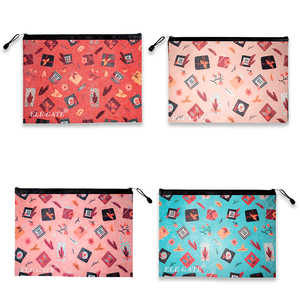 Busta in tela impermeabile alla moda con stampa di cartoni animati e cerniera - Product Image 2