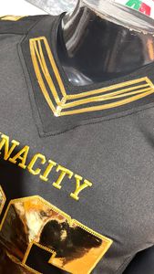 2025 personalizado fútbol americano Jersey pantalón transpirable aparejos sarga bordado corto de talla grande fábrica Pakistán hecho foto Real - Product Image 2