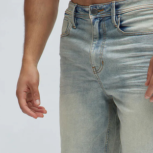 <b>Men</b> Relaxed Latest High Quality Cheap Rate Denim <b>Shorts</b> <b>Vintage</b> Blue Wash / Trending <b>Shorts</b> For <b>Men</b> Adjustable Affordable Price - Product Image 2